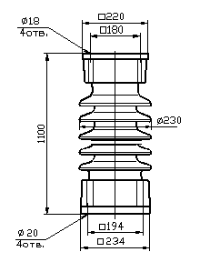 Изолятор ИОС-110-2000-01 М УХЛ