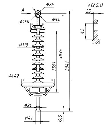 Изолятор ЛК 160/500-III