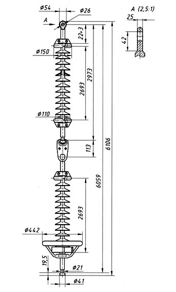 Изолятор ГЛК 160/750-III