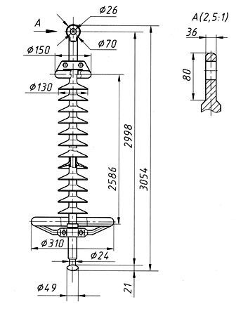 Изолятор ЛК 300/330-III