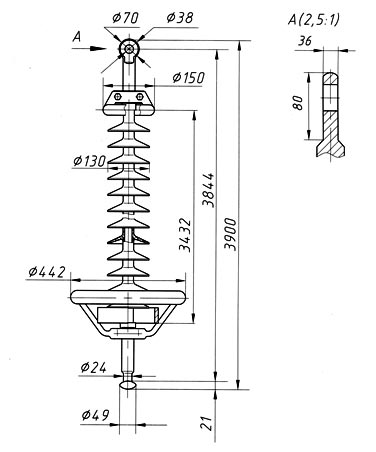 Изолятор ЛК 300/500-III