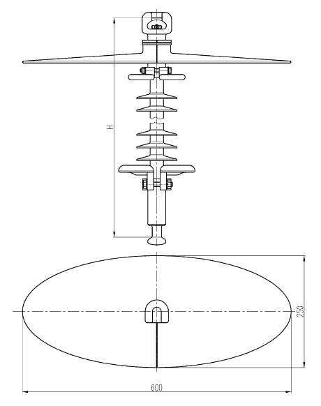 Изолятор ЛКК-120/110-IV