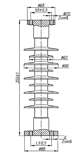Изолятор ИОСК-4-20-II-2 УХЛ1