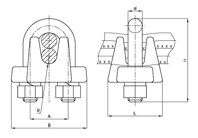 ЗЗажим КС-185-1