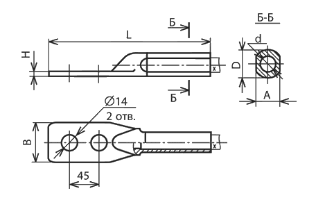 Зажим А2М-185-2