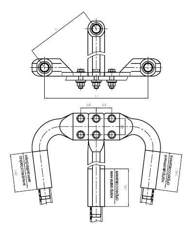 Зажим 3А2АП-500-4