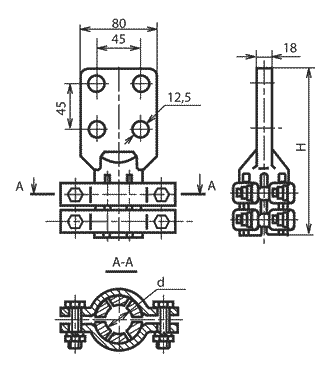 Зажим АШМ-5-2